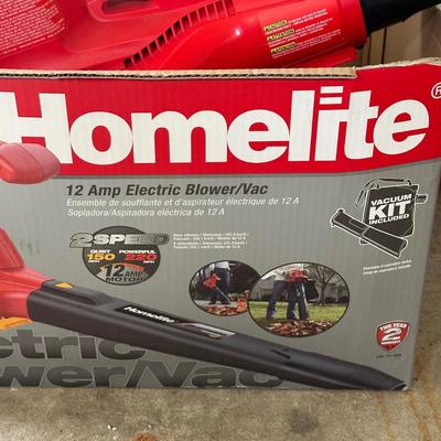LOT 4G: Craftsman Electric Chainsaw, Homelite Electric Blower/Vac & Craftsman Bushwacker