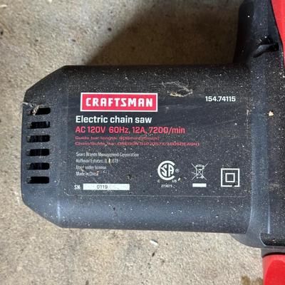 LOT 4G: Craftsman Electric Chainsaw, Homelite Electric Blower/Vac & Craftsman Bushwacker