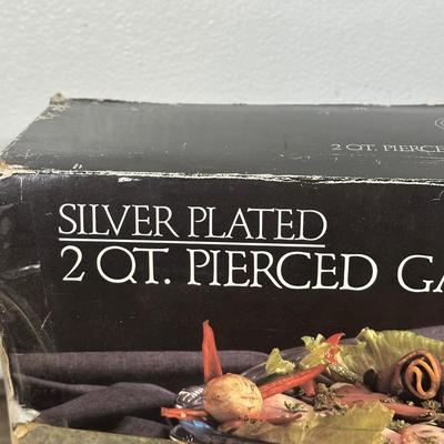 LOT 11G: Silver Plates Casserole Dish, Chafing Dish & Oblong Baker