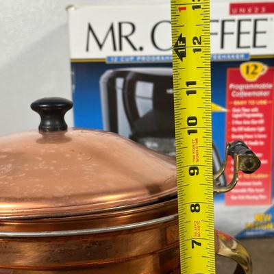 LOT 12G: Vintage Kitchen Appliances & More - Warm O Tray, West Bend Coffee Percolator & More