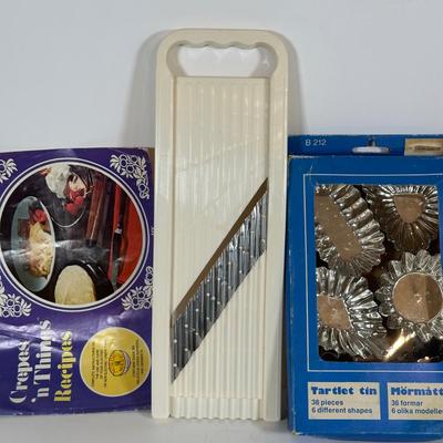 LOT 14D: Kitchen Appliances, Essentials & Decor - Electric Crepe Maker, Bundt Pan & More