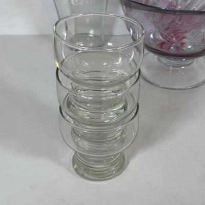 LOT 15D: Beautiful Glass Cups, Bowls, Shakers & More!