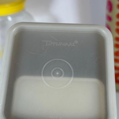 LOT 17D: Tupperware Collection w/ Dunkin Thermos & More