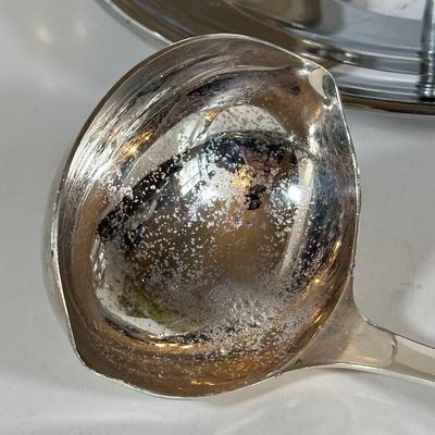 LOT 18D: Stainless Steel/Silver plate Decor, Flatware & More