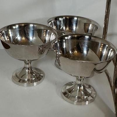 LOT 18D: Stainless Steel/Silver plate Decor, Flatware & More
