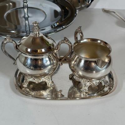LOT 18D: Stainless Steel/Silver plate Decor, Flatware & More