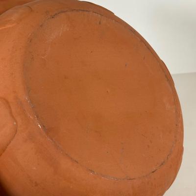 LOT 19D: Terracotta Apple Baker, Egg Serving Plate & More
