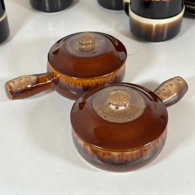 LOT 20D: Vintage Pfaltzgraff Brown Drip Stoneware Dishes & More