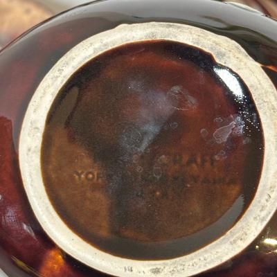LOT 20D: Vintage Pfaltzgraff Brown Drip Stoneware Dishes & More