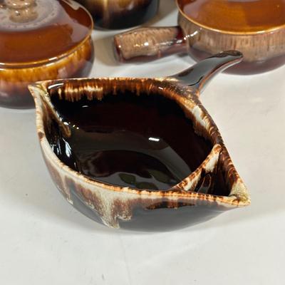 LOT 20D: Vintage Pfaltzgraff Brown Drip Stoneware Dishes & More