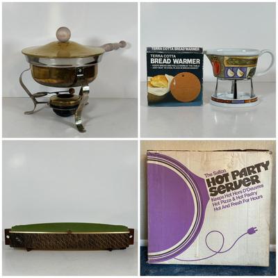 LOT 21D: The Salton Hot Party Server In Box, Salton Hot Tray & More