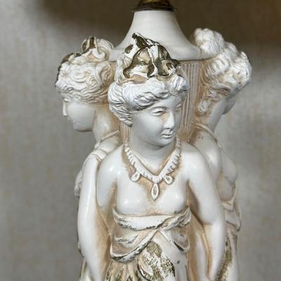 LOT 24D: Vintage The 3 Graces Table Lamp