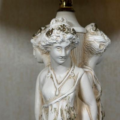 LOT 24D: Vintage The 3 Graces Table Lamp