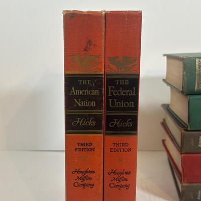 LOT 28L: Vintage Book Collection - The Presidents Of The United States Vol. 1 & 2, Empire For Liberty & More