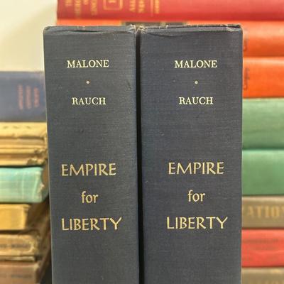 LOT 28L: Vintage Book Collection - The Presidents Of The United States Vol. 1 & 2, Empire For Liberty & More