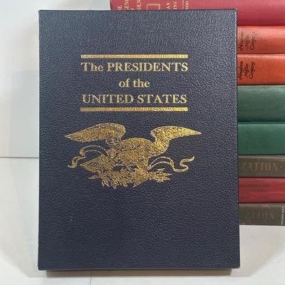 LOT 28L: Vintage Book Collection - The Presidents Of The United States Vol. 1 & 2, Empire For Liberty & More