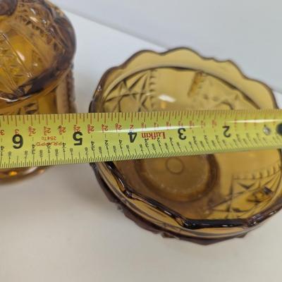 Fairy Light Indiana Amber Glass Stars & Bar Pattern