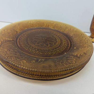 10 Pieces Of Indian Glass Tiara Sandwich Dish Celery Oval Serving Bowl #30