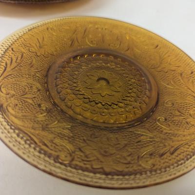 10 Pieces Of Indian Glass Tiara Sandwich Dish Celery Oval Serving Bowl #30