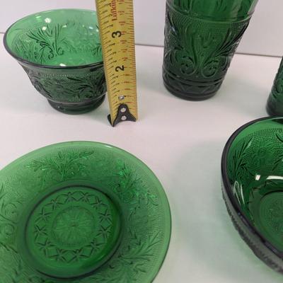Anchor 30 Pieces Of Hocking Forest Green Sandwich Set #31