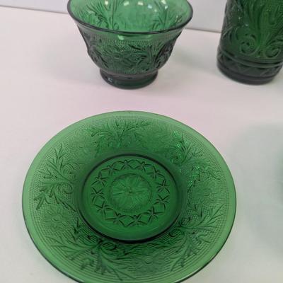 Anchor 30 Pieces Of Hocking Forest Green Sandwich Set #31