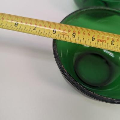 Forest Green Bowls Cups & Creamers #32