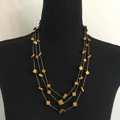 Cold-water creek gold multi layer necklace