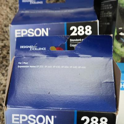LOT 539: Printer, Ink Cartridges, Paper, Staplers, & Paper Cutter