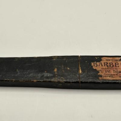 LOT 540: Shave & A Haircut, 2 Bits/ Antique Straight Razors & Clippers
