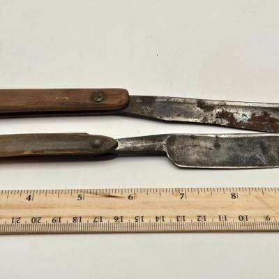 LOT 540: Shave & A Haircut, 2 Bits/ Antique Straight Razors & Clippers