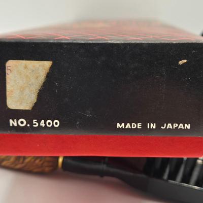 LOT 544: Antique Men's Brushes, Combs. Shoe Horn, Travel Toothbrush, Early American Old Spice Box, & Shaving Cream Brush