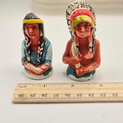 LOT 553: Miniatures of All Sorts, Including Musical Instrument Playing Monkeys, Salt & Pepper Shakers, Vase, Pitcher, & Kodak...