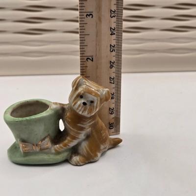 LOT 553: Miniatures of All Sorts, Including Musical Instrument Playing Monkeys, Salt & Pepper Shakers, Vase, Pitcher, & Kodak...