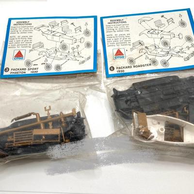 LOT 557: Coastal Ertl Die Cast Coin Bank, Citgo Patches and Vintage Classic Car Collection Models