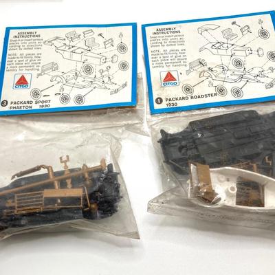 LOT 557: Coastal Ertl Die Cast Coin Bank, Citgo Patches and Vintage Classic Car Collection Models
