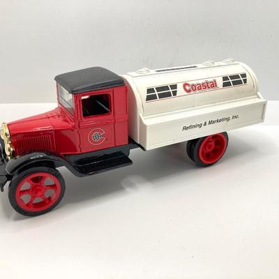 LOT 557: Coastal Ertl Die Cast Coin Bank, Citgo Patches and Vintage Classic Car Collection Models