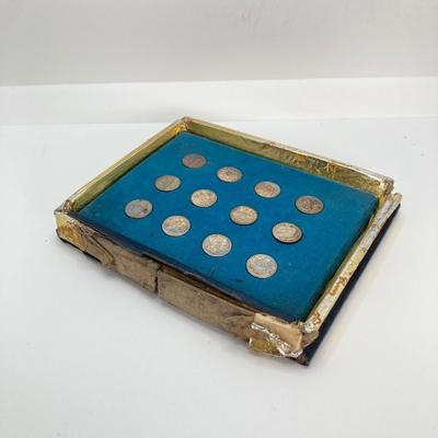 LOT 558: The Franklin Mint Treasury of Zodiac Medals - Sterling Silver Mini Coin Proof Set