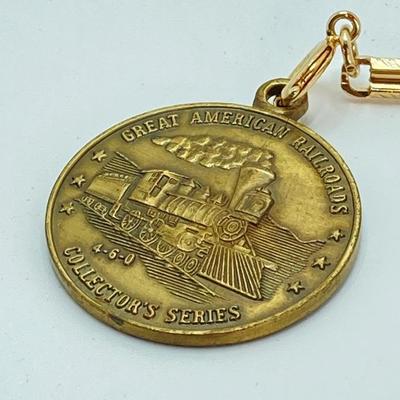 LOT 564: Vintage Great American Railroads Collector's Pocket Watch Set (Chessie System )in Original Display Box