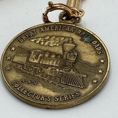 LOT 564: Vintage Great American Railroads Collector's Pocket Watch Set (Chessie System )in Original Display Box