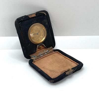 LOT 567: Antique / Vintage Krahl Pocket / Travel Fold Up Watch