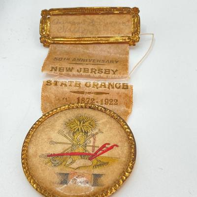 LOT 570: Antique Medals - St. John's 19 Castle, DeMolay Knight's and New Jersey State Grange