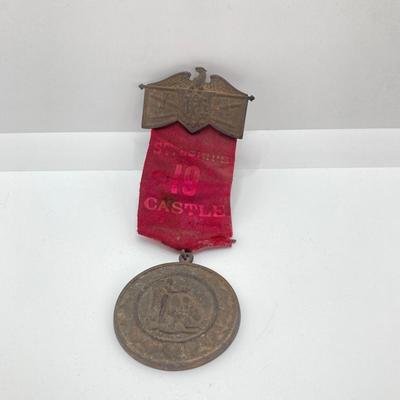 LOT 570: Antique Medals - St. John's 19 Castle, DeMolay Knight's and New Jersey State Grange