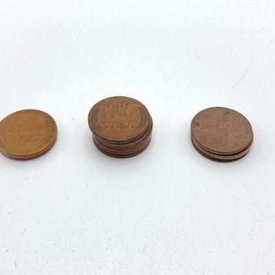 LOT 571: Master Dime Register Bank (Silver Roosevelt Dime Inside), Vintage Pennies, 1917 5 Cent Canadian Silver Coin, Oversized Metal...
