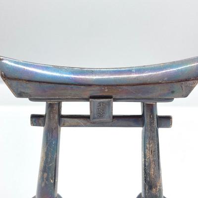 LOT 576: Vintage 970 Silver Japanese Torii Gates Salt and Pepper Shakers