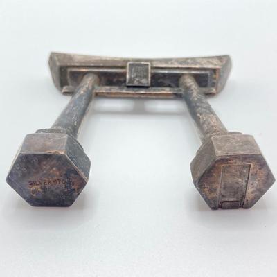 LOT 576: Vintage 970 Silver Japanese Torii Gates Salt and Pepper Shakers