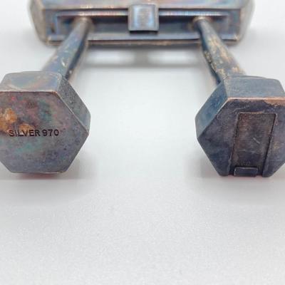 LOT 576: Vintage 970 Silver Japanese Torii Gates Salt and Pepper Shakers