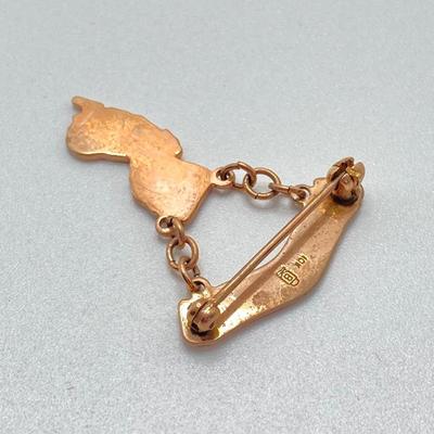 LOT 577: Gold PTA Life Member Pin - 10KT, TW 2.56g