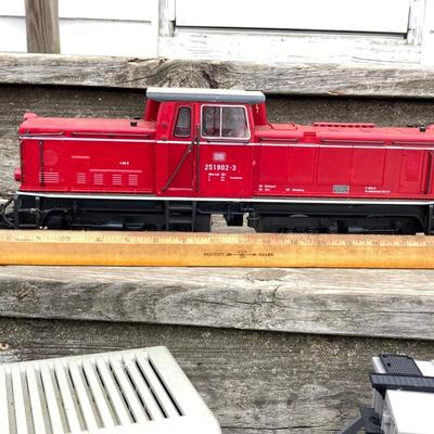LOT 583: Vintage Trains and Accessories - Jumbo LGB 50101 Transformer, Locomotive, MRC Trainpower 6200 and More
