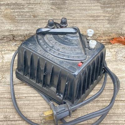 LOT 583: Vintage Trains and Accessories - Jumbo LGB 50101 Transformer, Locomotive, MRC Trainpower 6200 and More