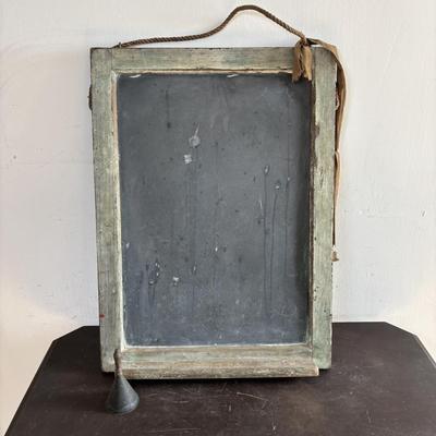 LOT 590: Slate Chalkboard, Warwick Child's Baby Mugs, Crayola Crayons, Bradley Kindergarten Cutting Paper